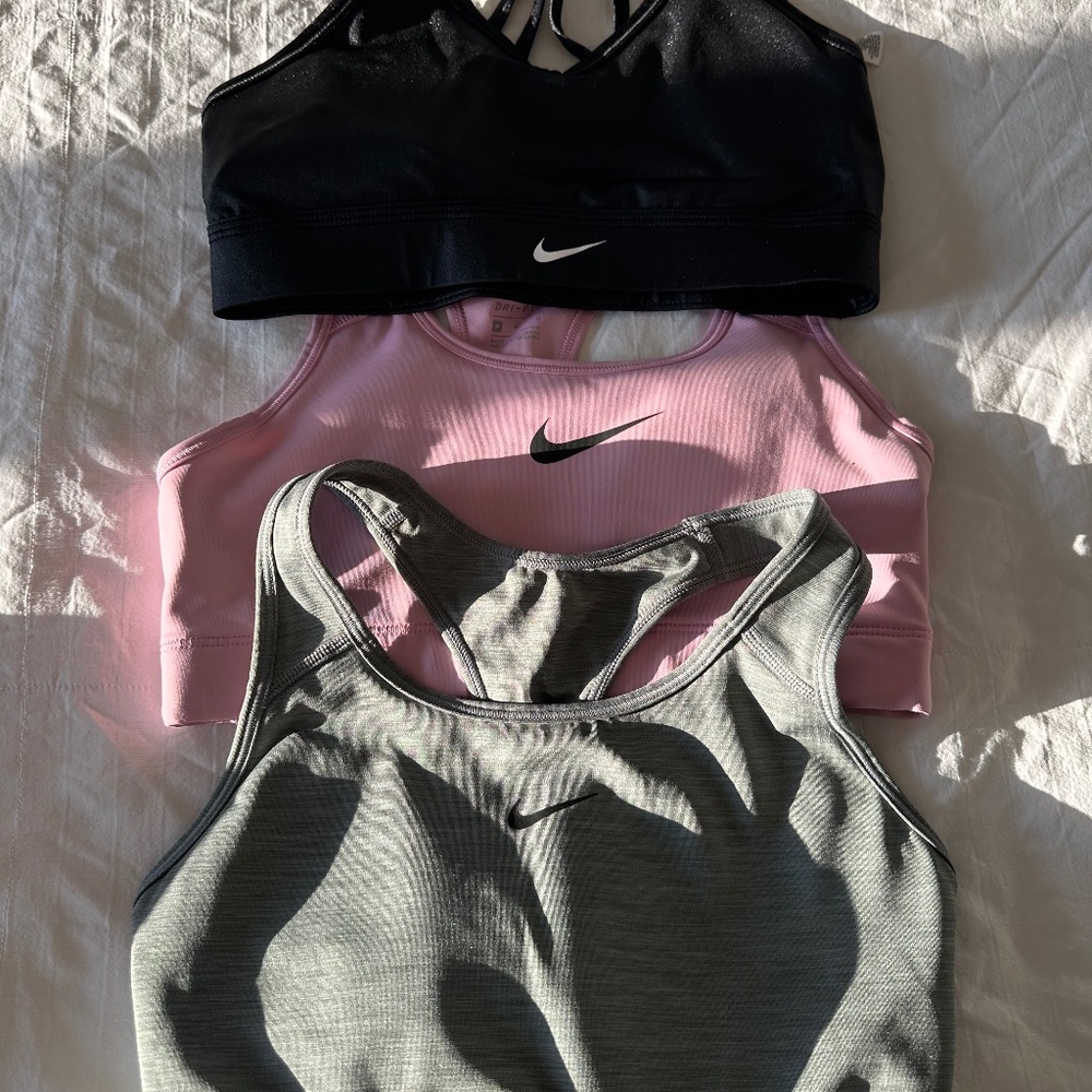 Size medium Nike sports bras Bundle